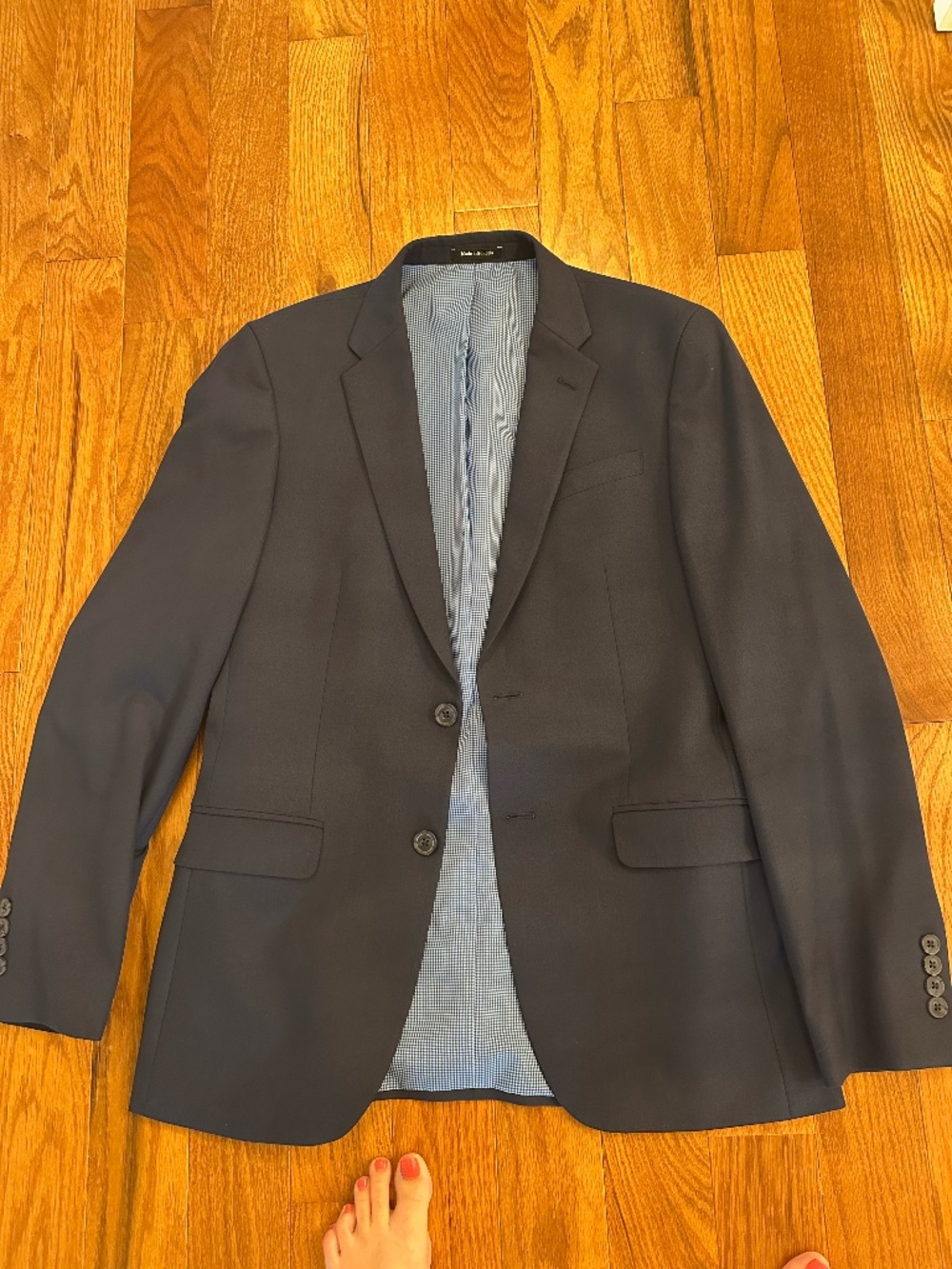 Egara Navy Blue Men's Slim Fit Suite Size 34/30